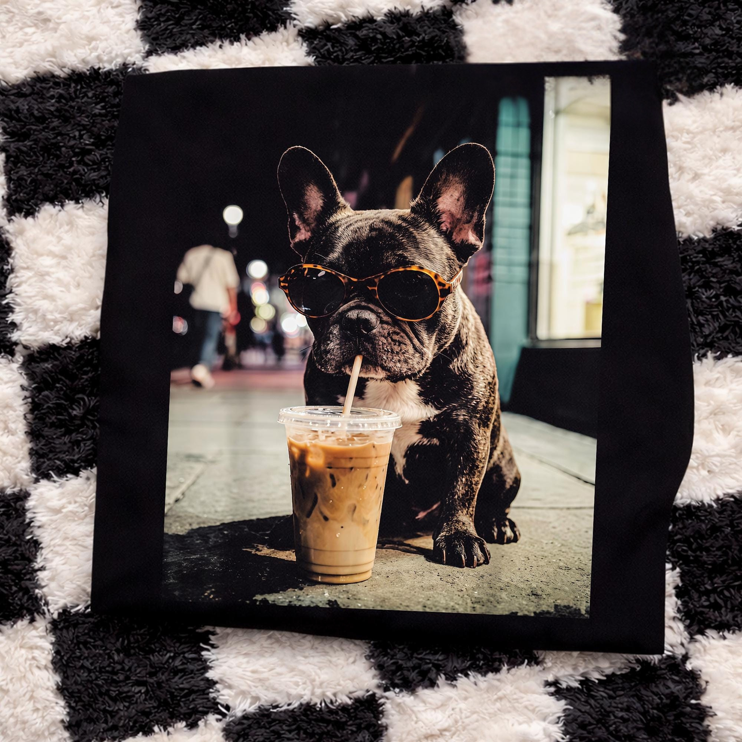 French Bulldog Iced Coffee Shirt