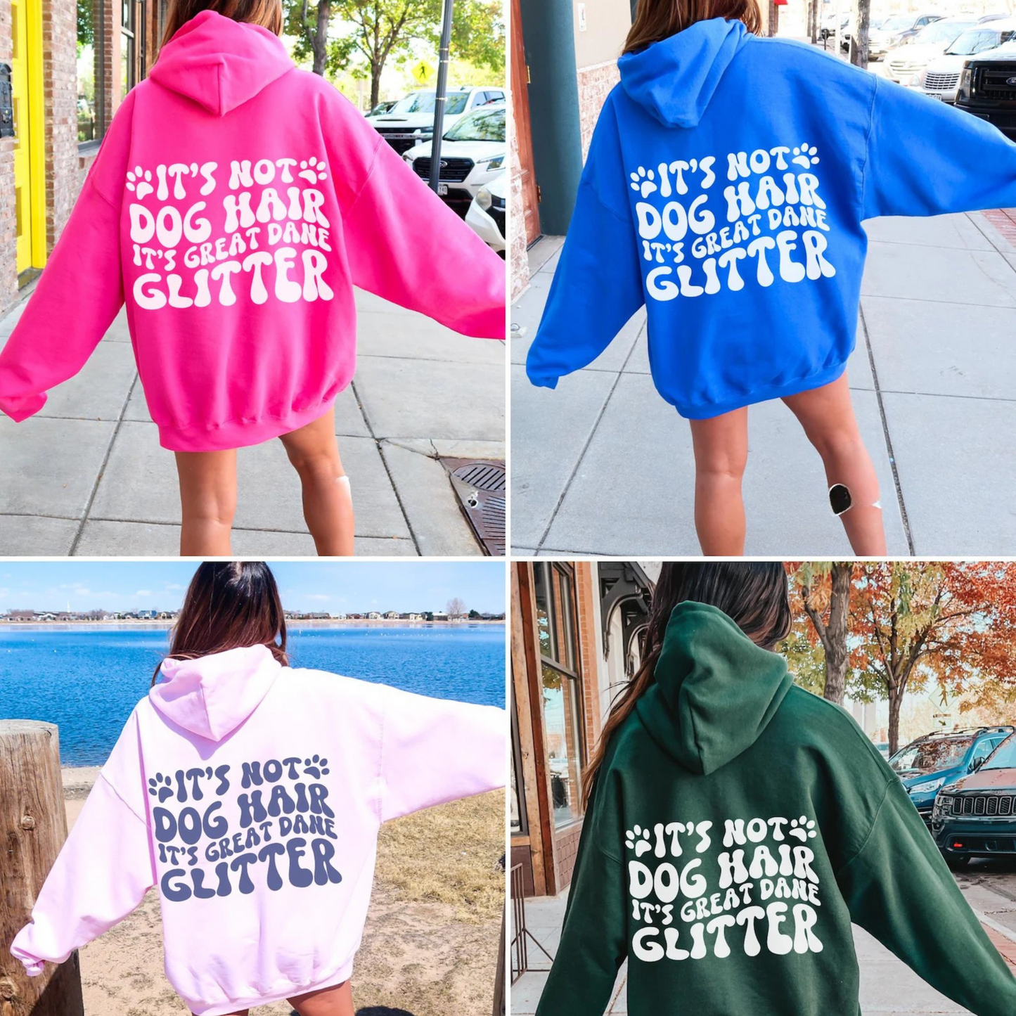 Great Dane Glitter Hoodie