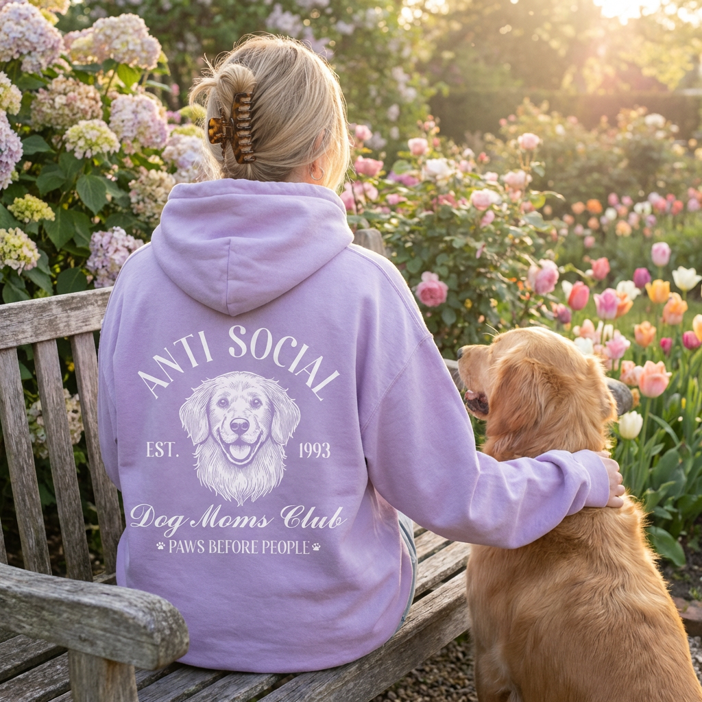 Anti Social Dog Mom Hoodie V3