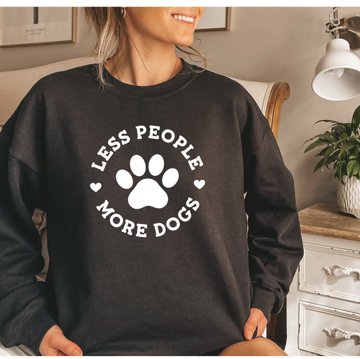 Less People More Dogs Sweatshirt