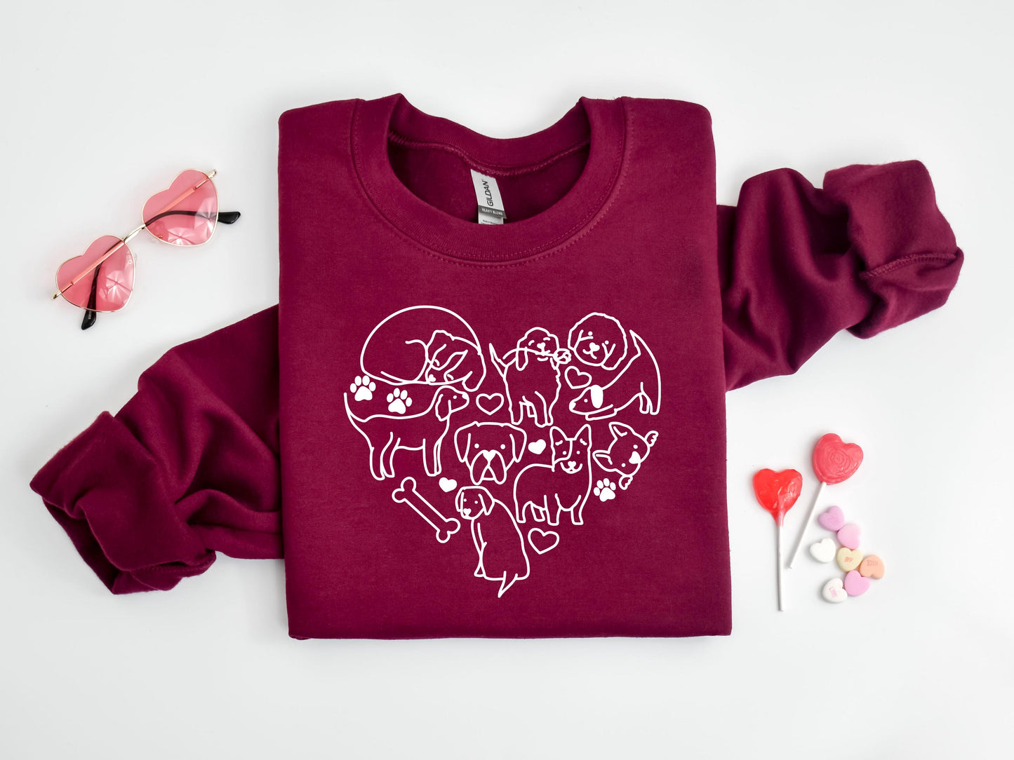 Dog Heart Sweatshirt