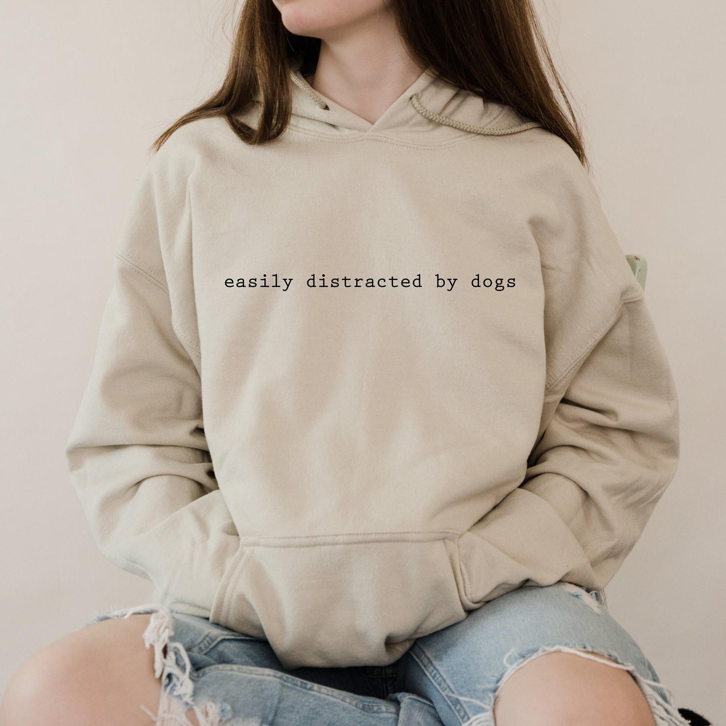 Easily Distracted By Dogs Hoodie New