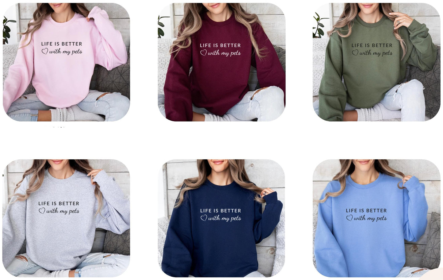 With My Pets Sweatshirt