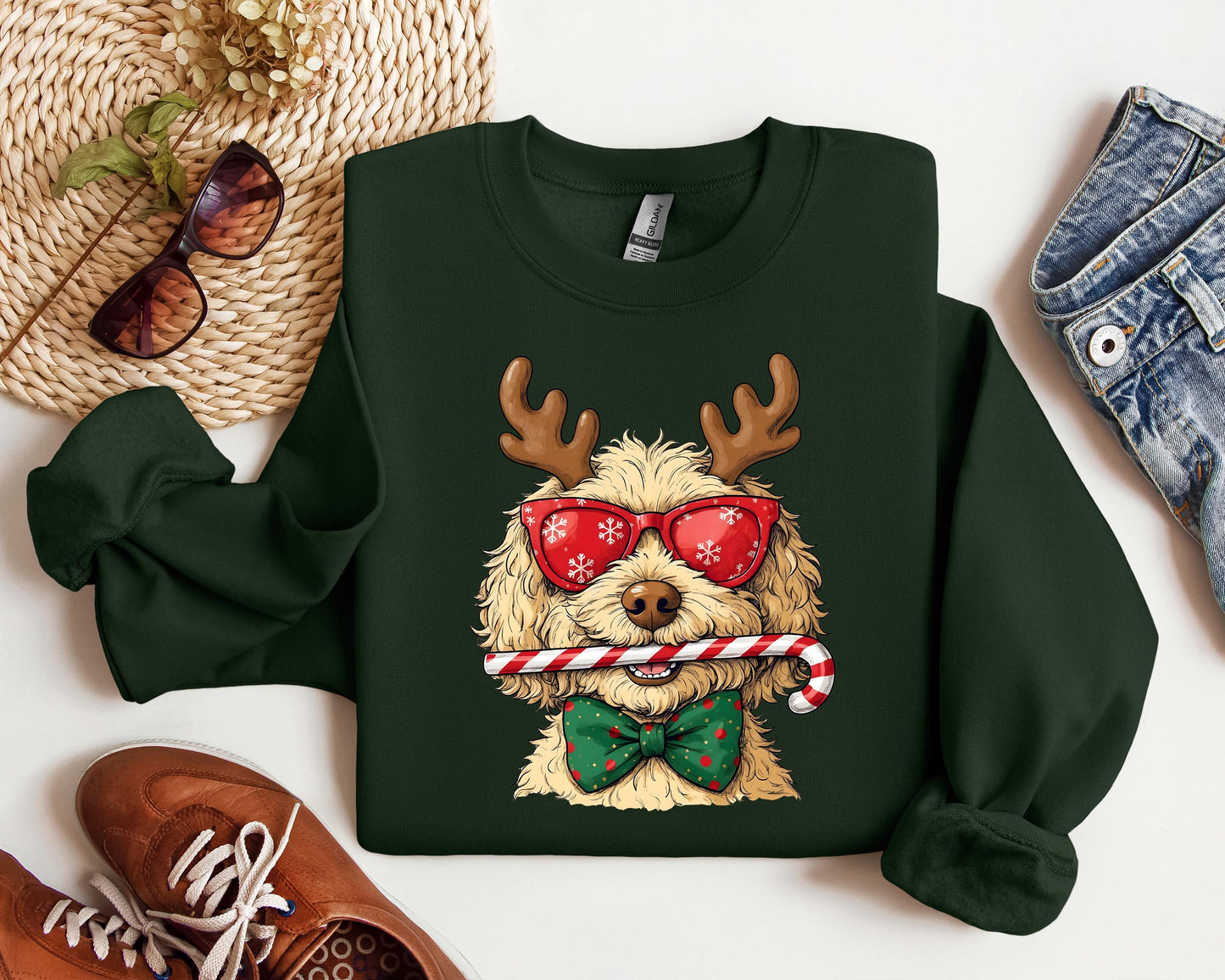 Christmas Goldendoodle Sweatshirt