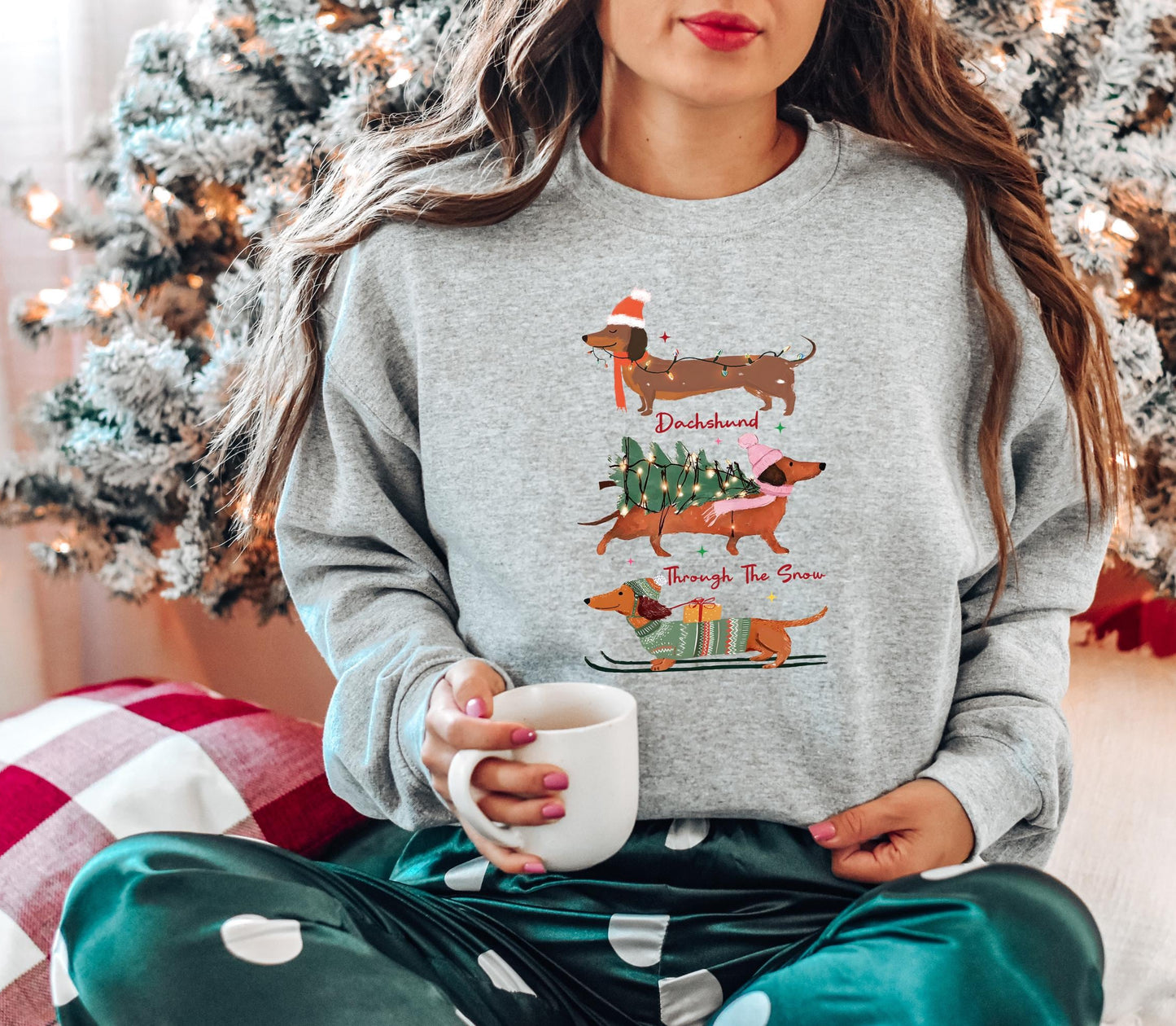 Dachshund Christmas Sweatshirt V