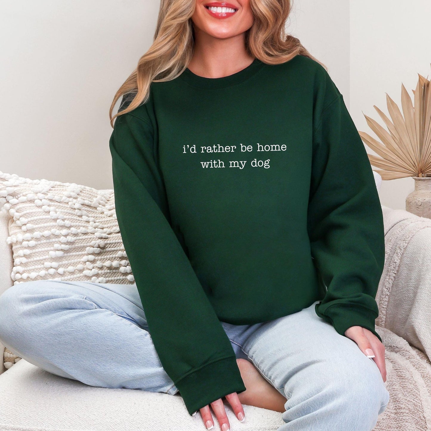 I'd Rather Be Home Sweater New