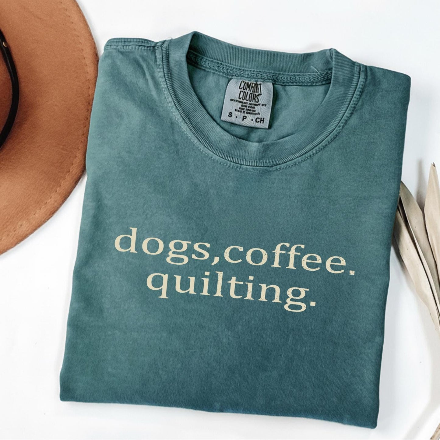 Dogs Coffee & Quilting Shirt