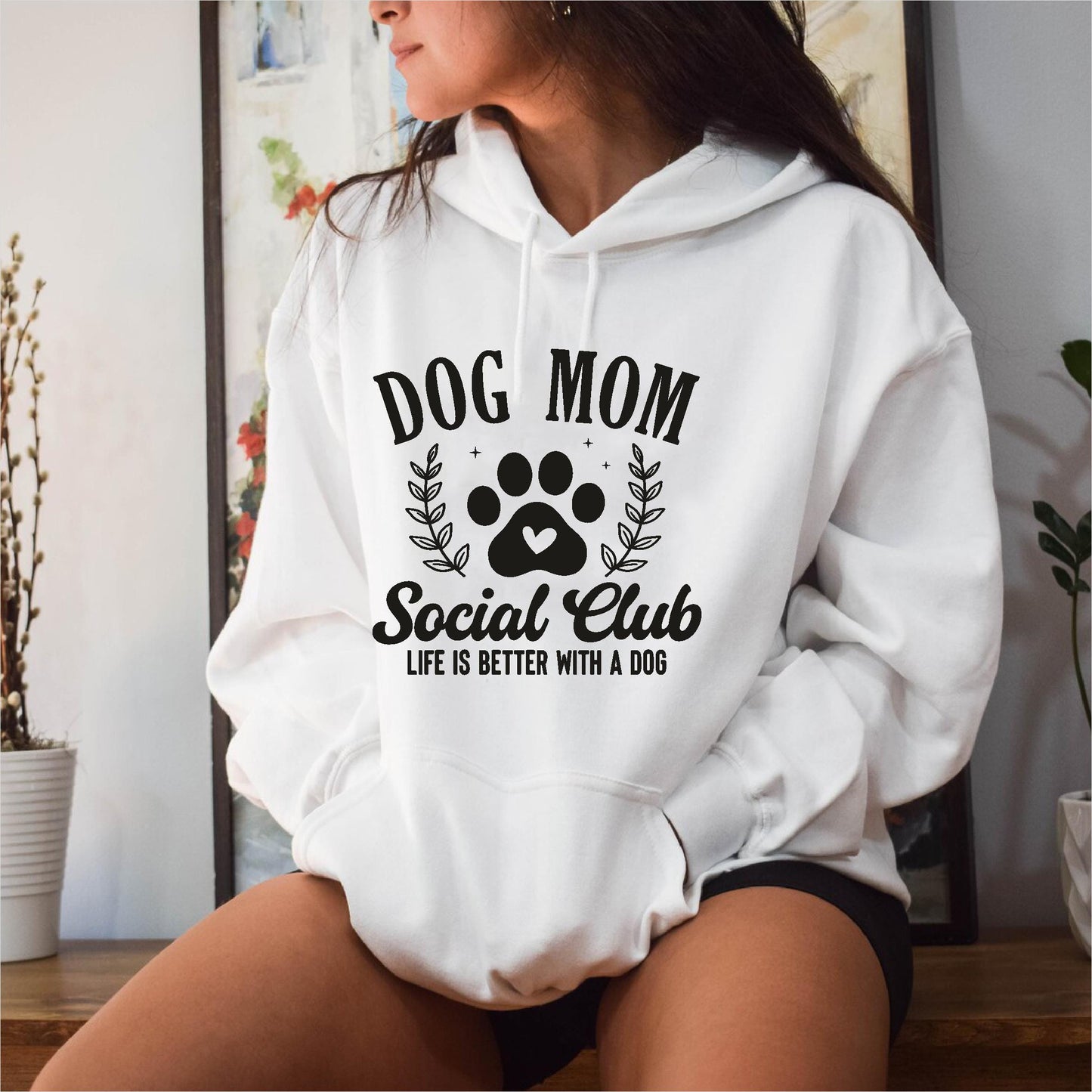 Dog Mom Social Club Hoodie