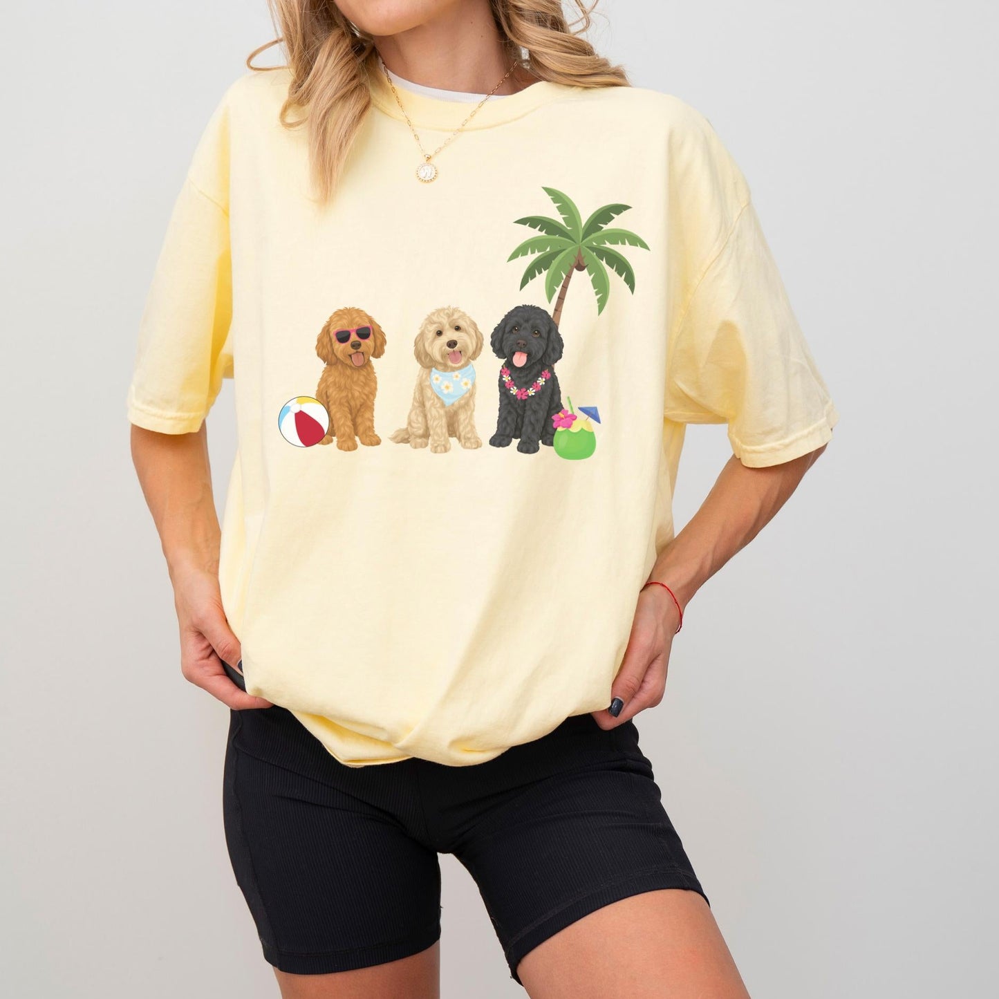 Cavapoo Summer Vibes T Shirt