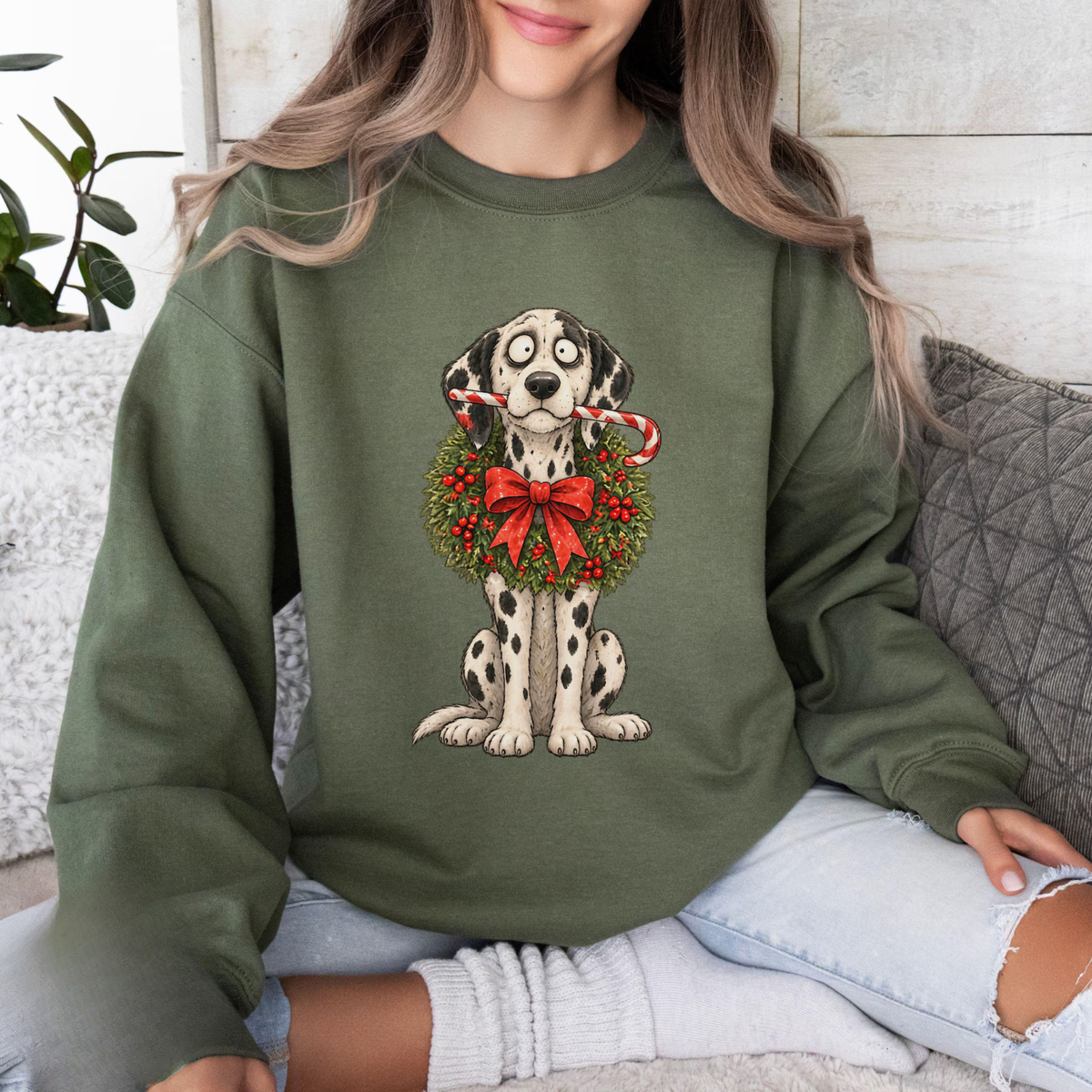 Dalmatian Christmas Sweatshirt