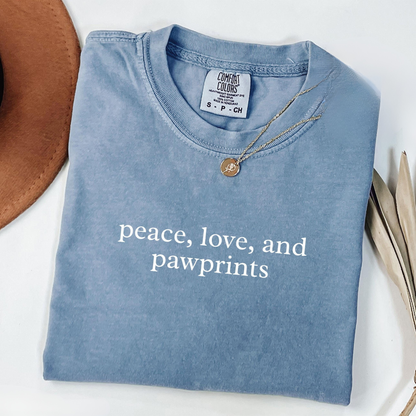 Peace, Love, and Pawprints Shirt