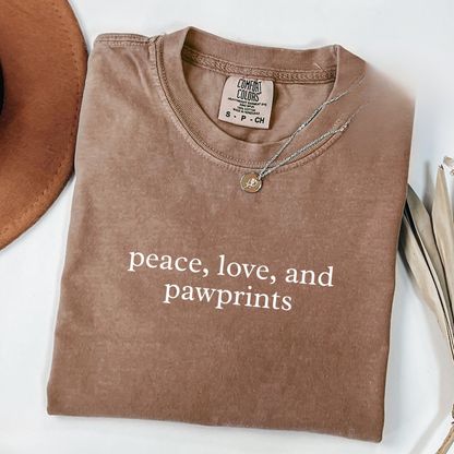 Peace, Love, and Pawprints Shirt