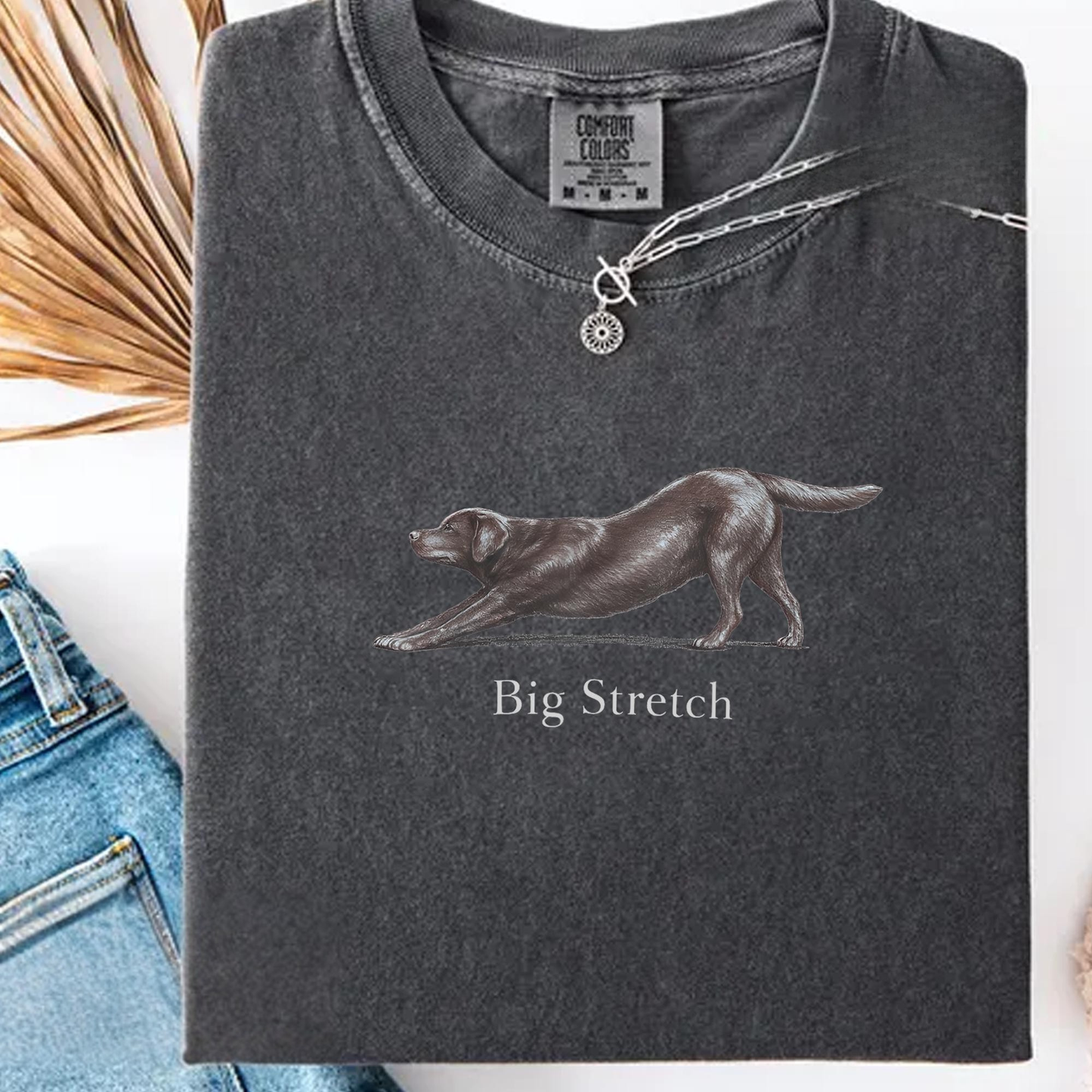 Big Stretch Chocolate Labrador Tee