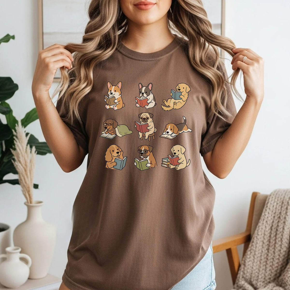 Funny Dog Reading Shirt