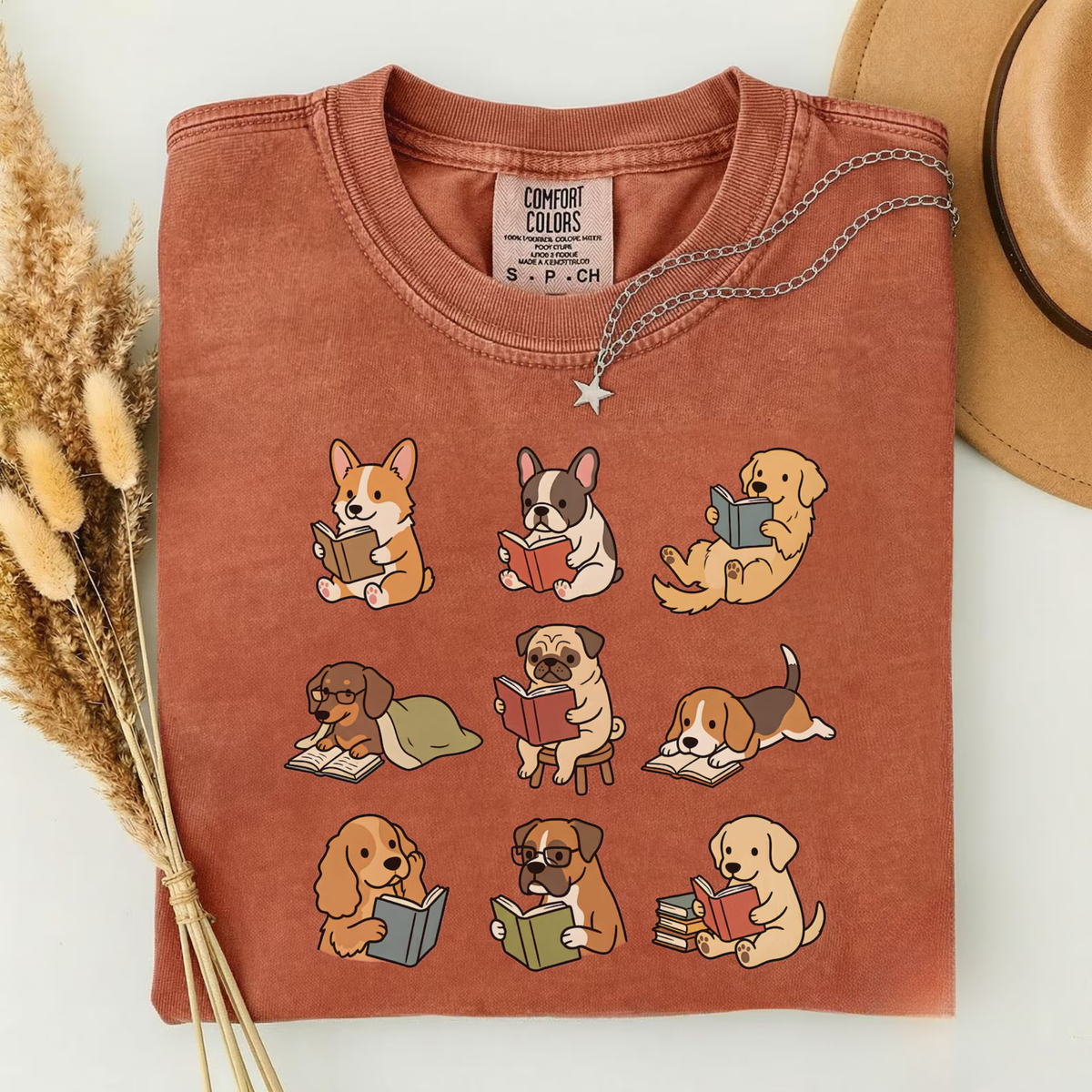 Funny Dog Reading Shirt