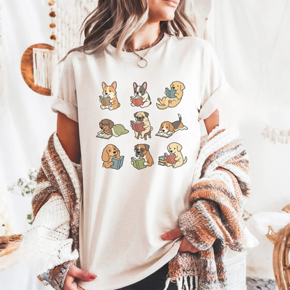 Funny Dog Reading Shirt