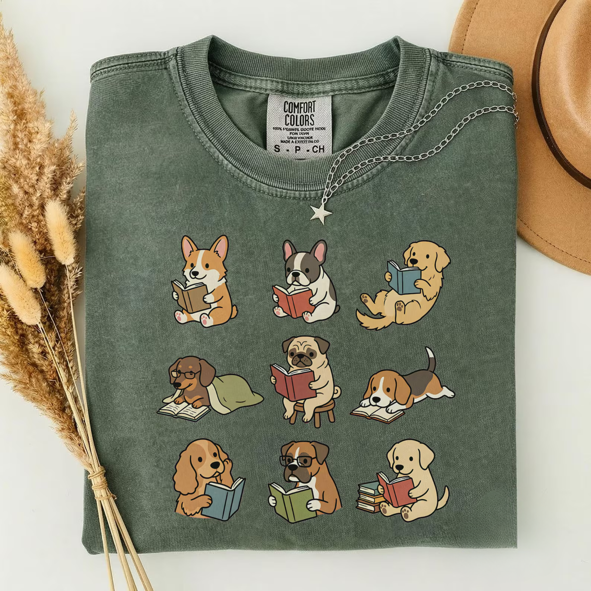 Funny Dog Reading Shirt