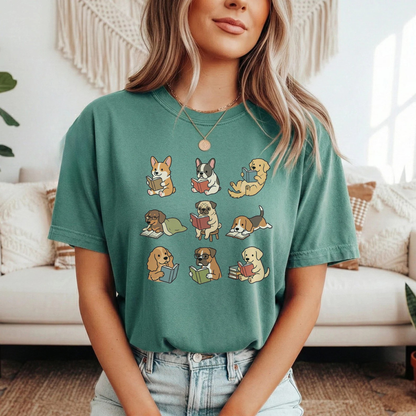 Funny Dog Reading Shirt