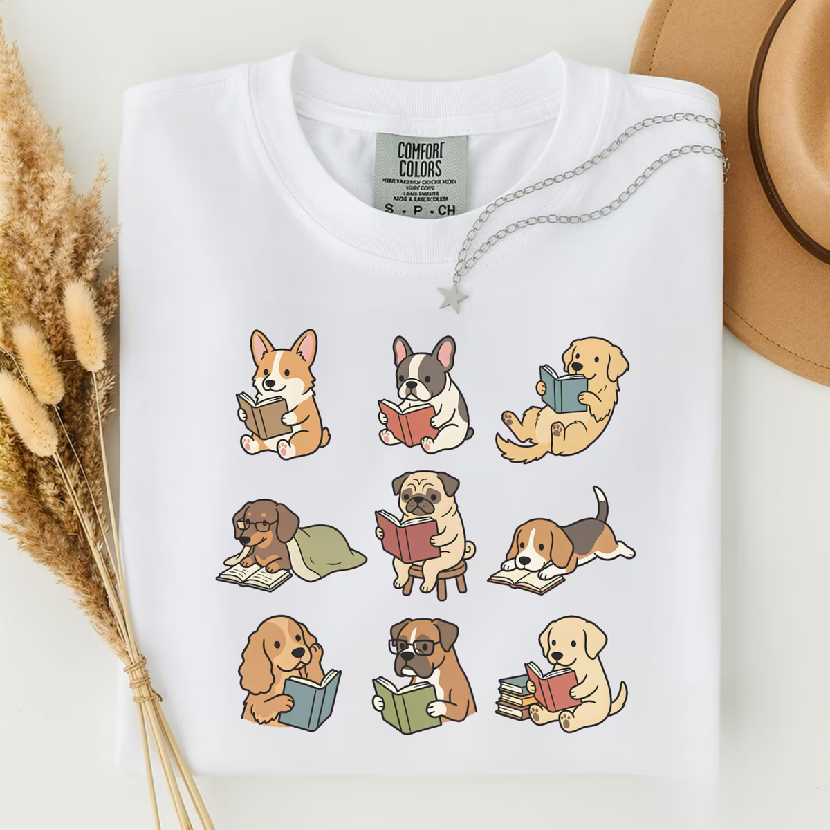 Funny Dog Reading Shirt
