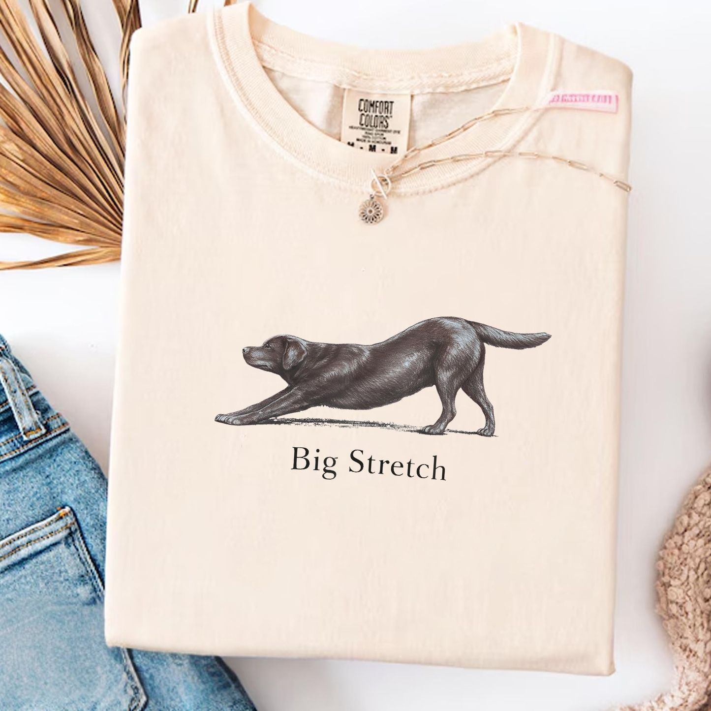 Big Stretch Chocolate Labrador Tee