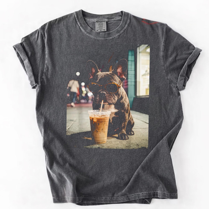 French Bulldog Iced Coffee Shirt