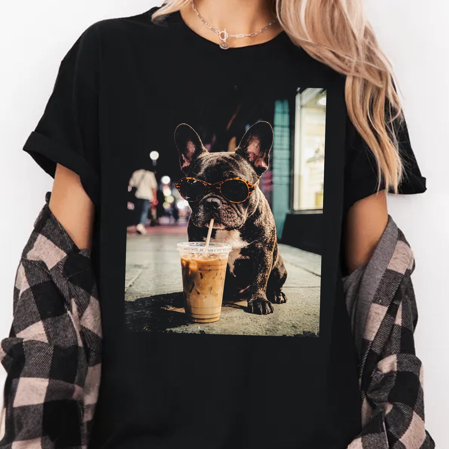 French Bulldog Iced Coffee Shirt