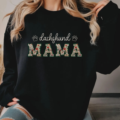 Floral Dachshund Sweatshirt V