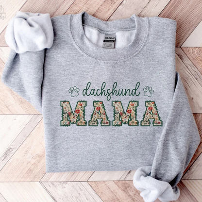Floral Dachshund Sweatshirt V
