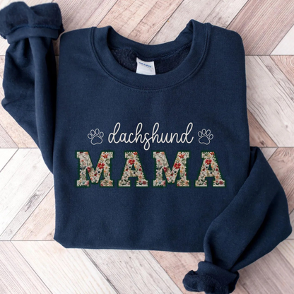 Floral Dachshund Sweatshirt V