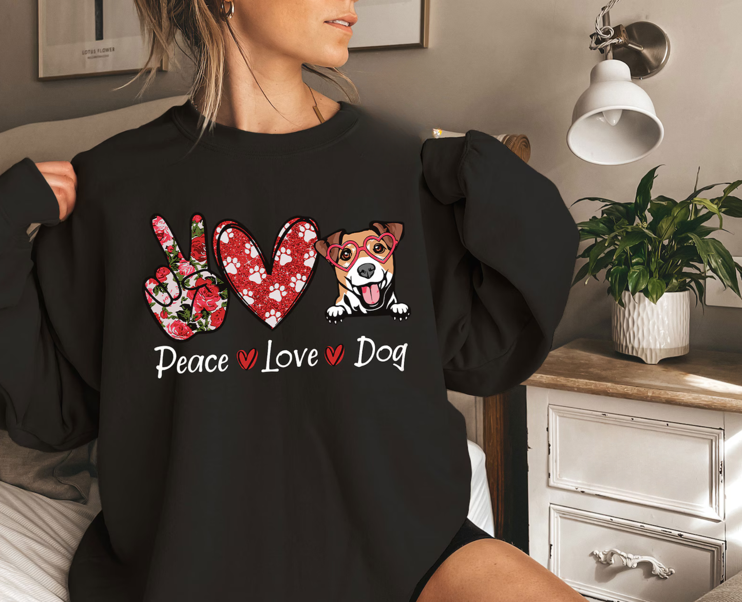 Peace Love Dogs Sweater V11