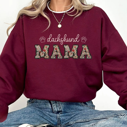 Floral Dachshund Sweatshirt V