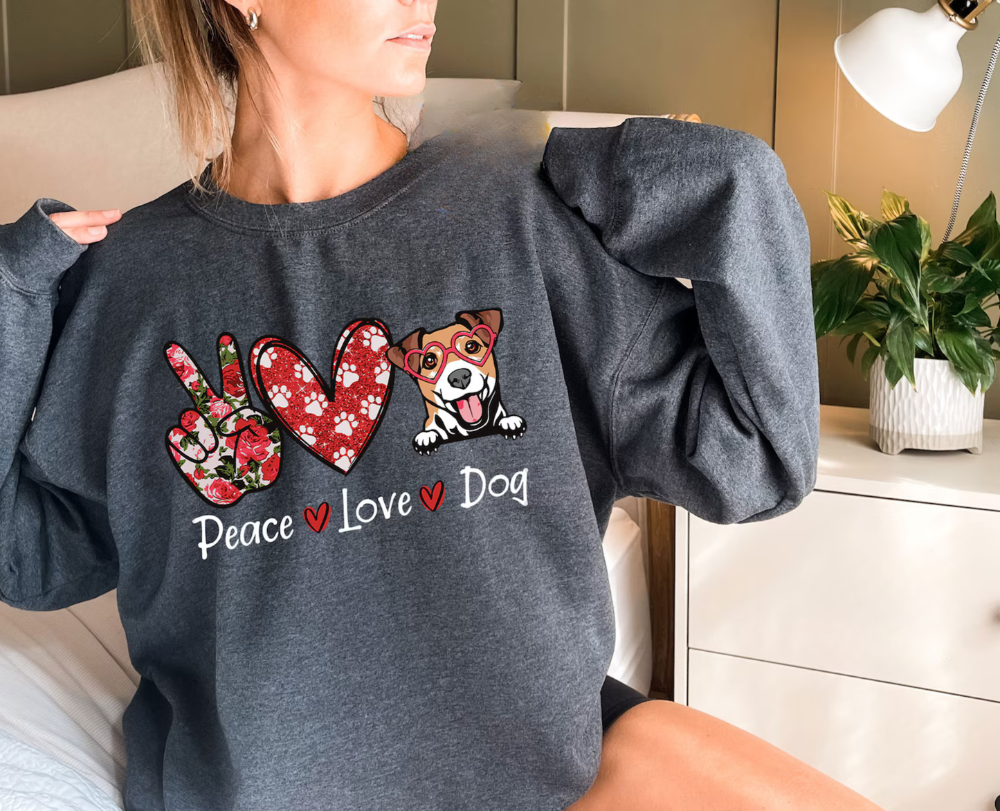 Peace Love Dogs Sweater V11