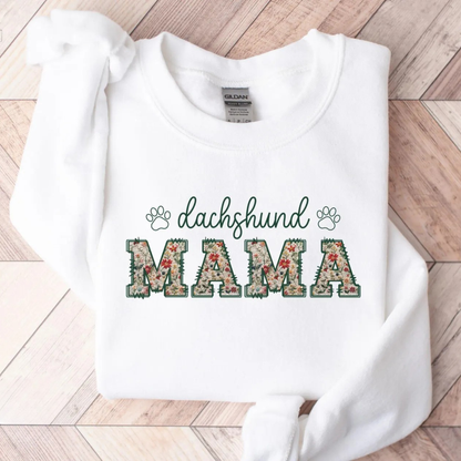 Floral Dachshund Sweatshirt V