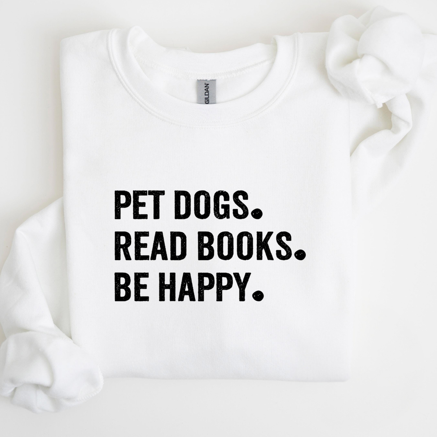 Pet Dogs Read Books Be Happy Sweater