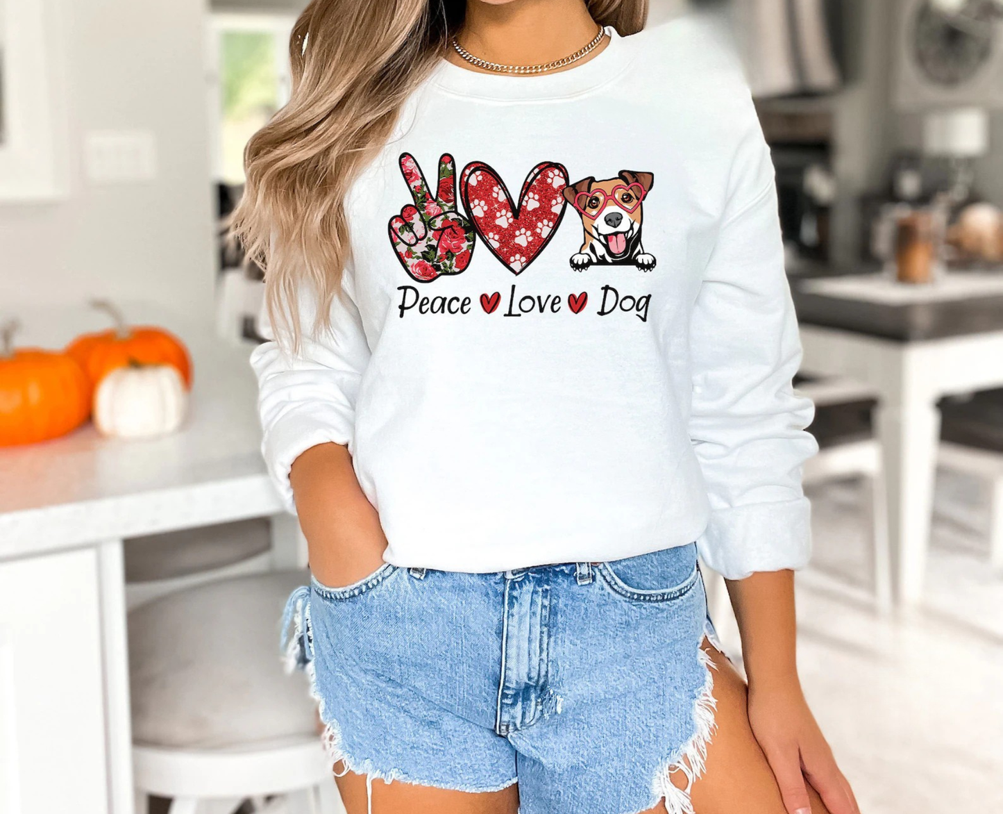 Peace Love Dogs Sweater V11