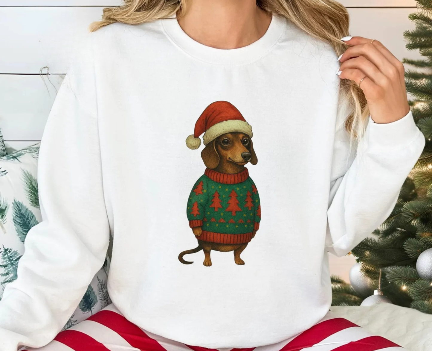 Dachshund Christmas Sweatshirt V5