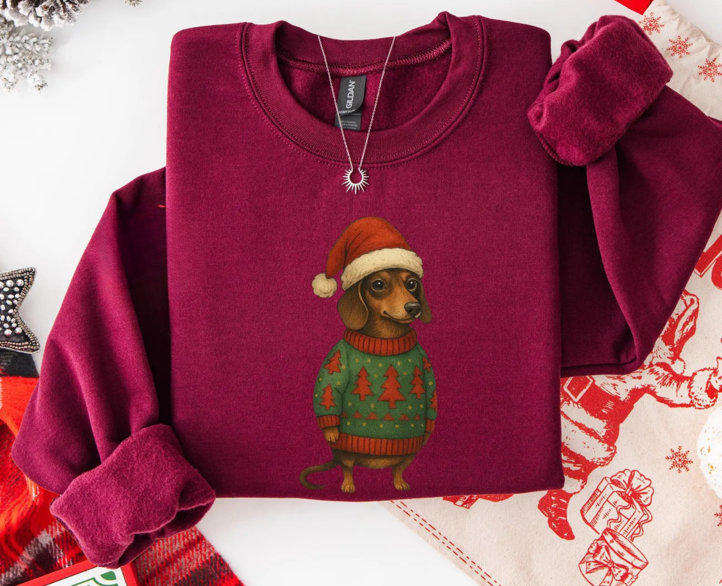 Dachshund Christmas Sweatshirt V5
