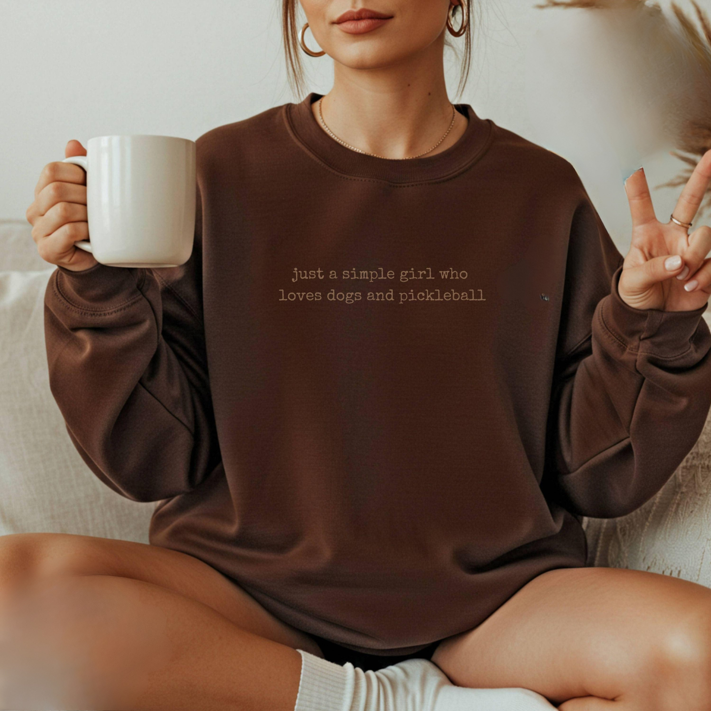 Funny Dog And Pickleball Sweater