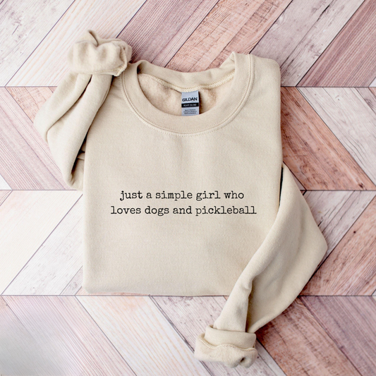 Funny Dog And Pickleball Sweater