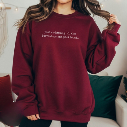 Funny Dog And Pickleball Sweater