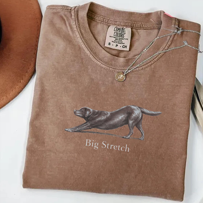 Big Stretch Chocolate Labrador Tee