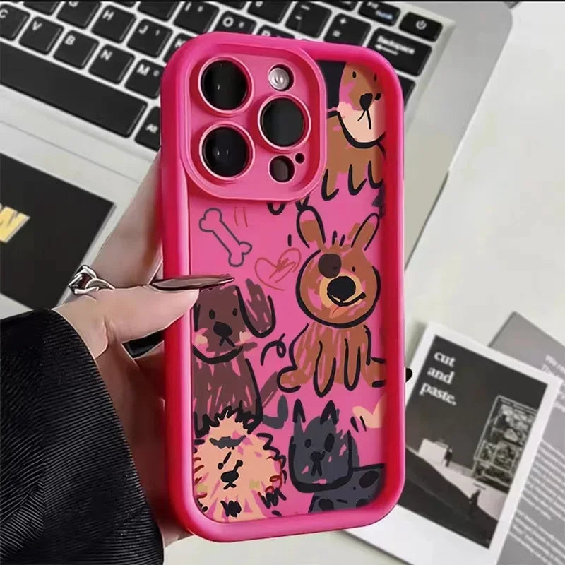 Graffiti Dog iPhone Case