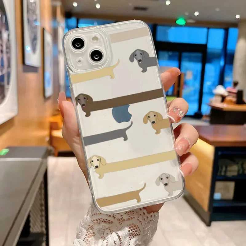 Dachshund Music iPhone Case