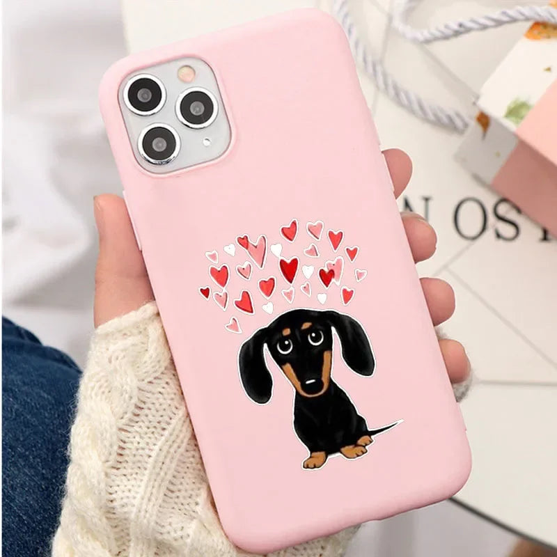 I Love Dachshund iPhone Case