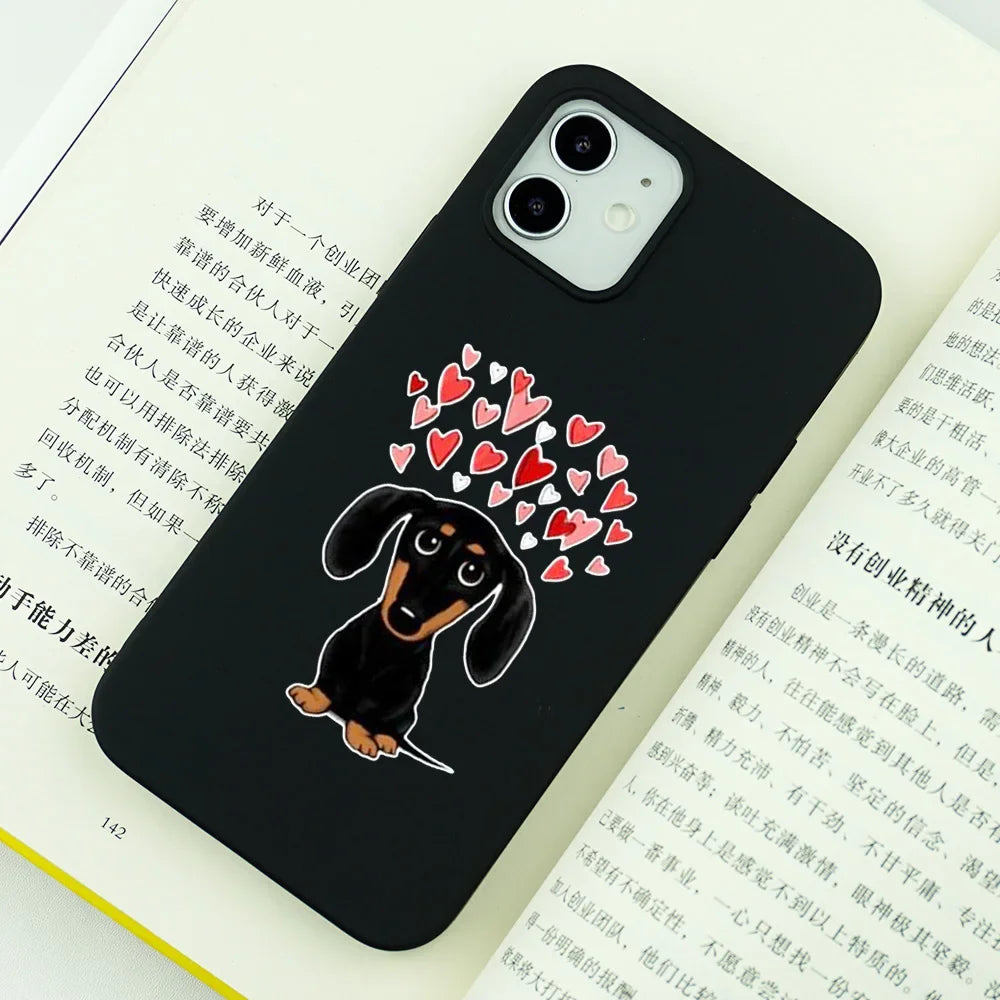 I Love Dachshund iPhone Case