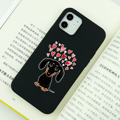 I Love Dachshund iPhone Case
