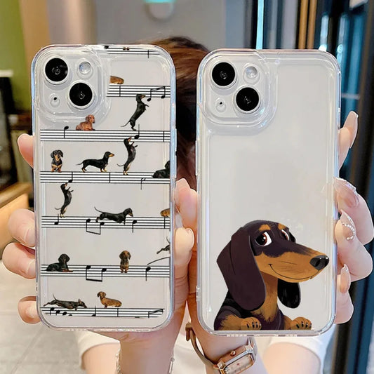 Dachshund Music iPhone Case