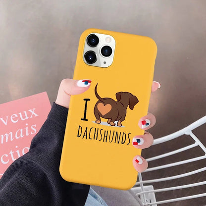 I Love Dachshund iPhone Case
