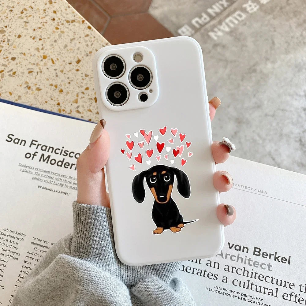 I Love Dachshund iPhone Case