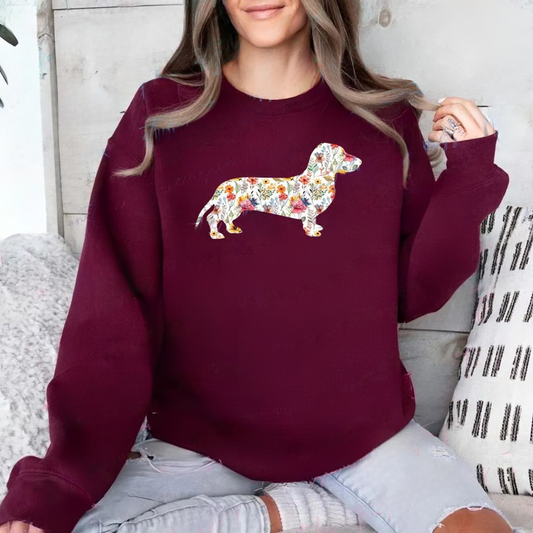 Cottagecore Dachshund Sweatshirt